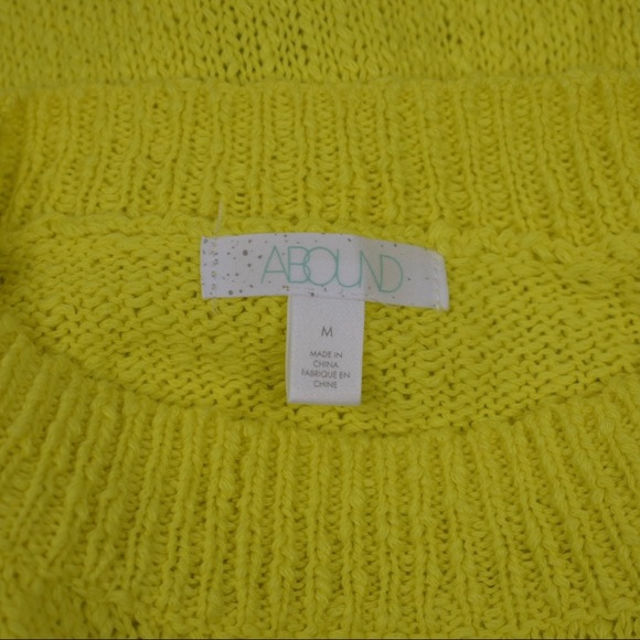 Abound Yellow Meadow Drop Shoulder Knit Sweater - Picture 4 of 8